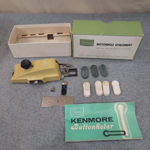 Vintage Sears Kenmore Knopfloch 6774 mit Schablonen und Box Bild 1