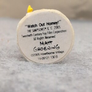 The Simpsons Hawthorne Village Bart Watch Out Homey Figurine 2005 Santa Hat image 4