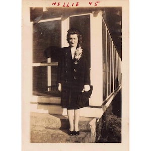Vintage 1943-45 Personal Photo Lot of 5 - People from Eufaula, Alabama image 1