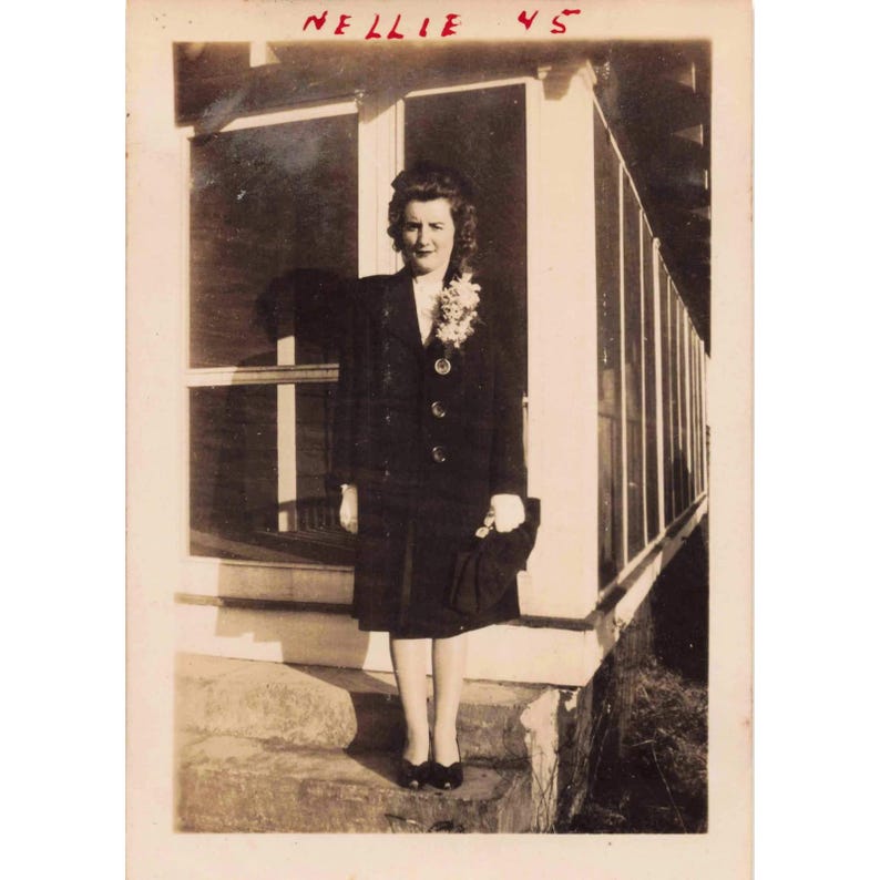 Vintage 1943-45 Personal Photo Lot of 5 - People from Eufaula, Alabama image 1