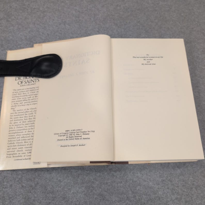 Dictionary of Saints John J Delaney Hardcover 1980 1st Ed ISBN 0-385-13594-7 image 3