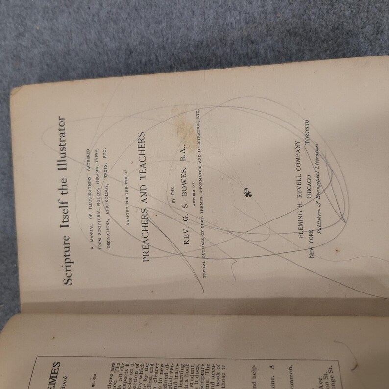 Scripture Itself the Illustrator Rev G S Bowes Fleming H Revell Antique Book image 4