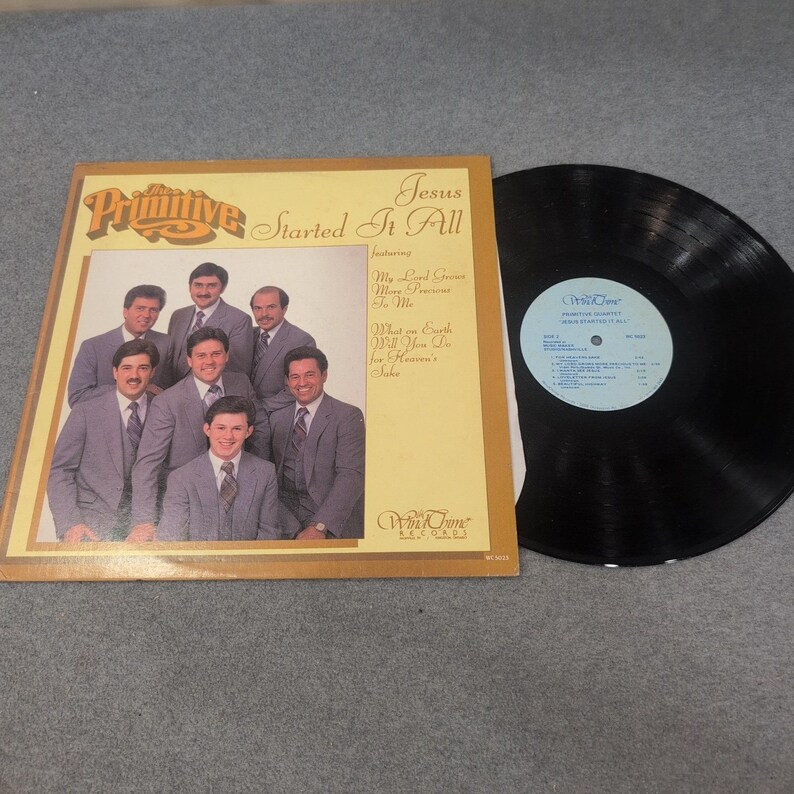 The Primitive Quartet Jesus Started It All Vinyl LP Wind Chime Records WC 5023 image 1