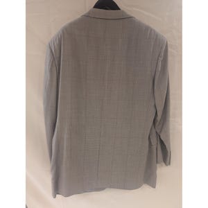 Nick Hilton Collection Mens Plaid Blazer Gray Mark Shale Sport Coat 48 L image 6