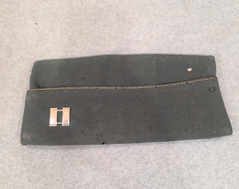 Vintage Flight Ace US Militär Garnison Kappe Captain Rank Olive Drab 7 1/4