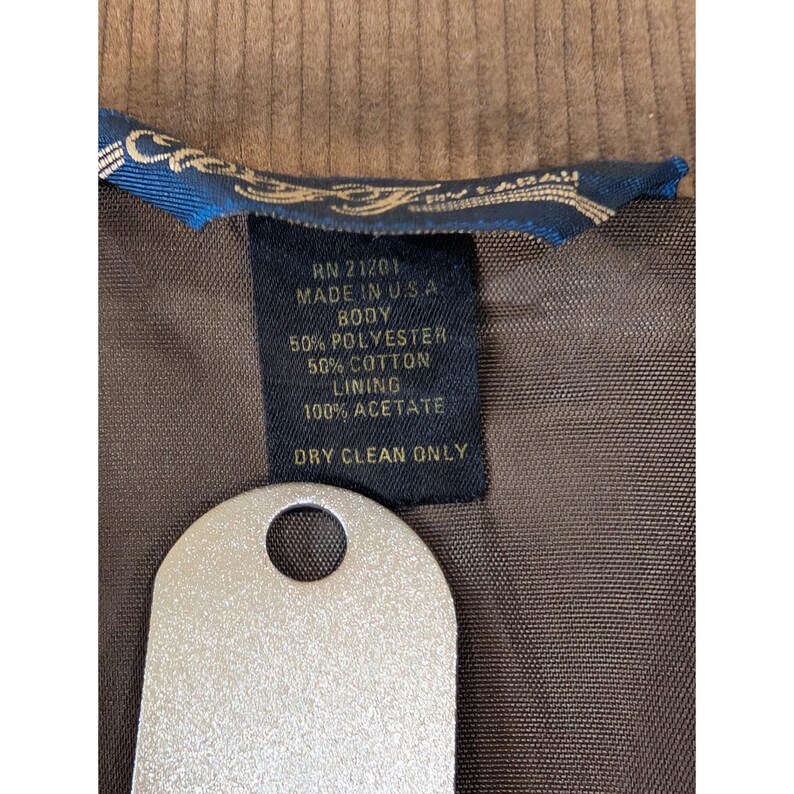 VTG Mens Corduroy Blazer WFF by Farah Brown Sport Coat Jacket Elbow Patch 44R image 7