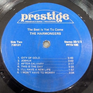 The Harmoneers Het beste moet nog komen Vinyl-LP Prestige PP73-105 Gospel Stereo afbeelding 4