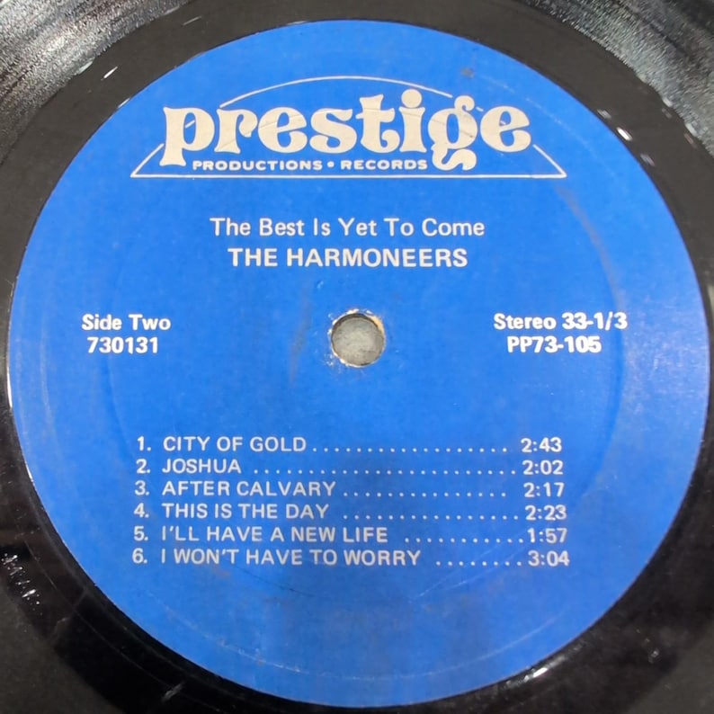 The Harmoneers Het beste moet nog komen Vinyl-LP Prestige PP73-105 Gospel Stereo afbeelding 4