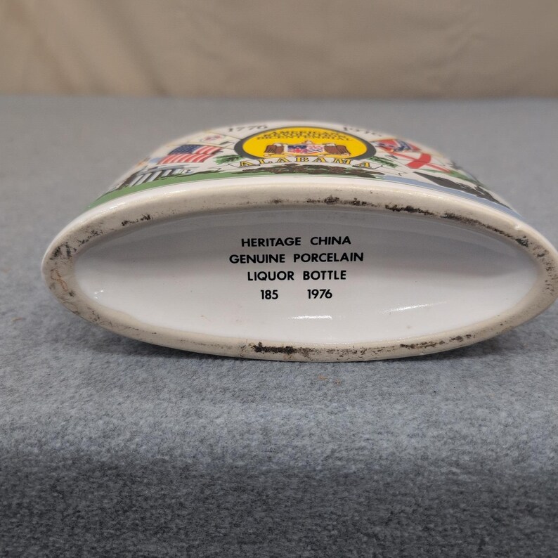 Dekanter Vintage Heritage China z okazji dwusetnej rocznicy rewolucji amerykańskiej w Alabamie z 1976 r. zdjęcie 6