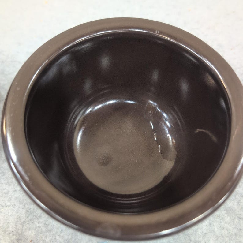 Franciscan Brown Glazed Ceramic Sugar Bowl with Lid Vintage Stoneware image 5