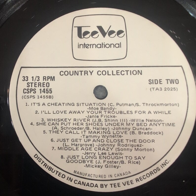 Country Collection Various Artists Vinyl LP Willie Nelson Tammy Wynette TA3 2025 image 4