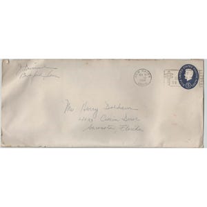 Konvolut von 13 Vintage-Briefumschlägen mit Poststempeln aus Sarasota, Florida, aus den 1950er- bis 1980er-Jahren Bild 9