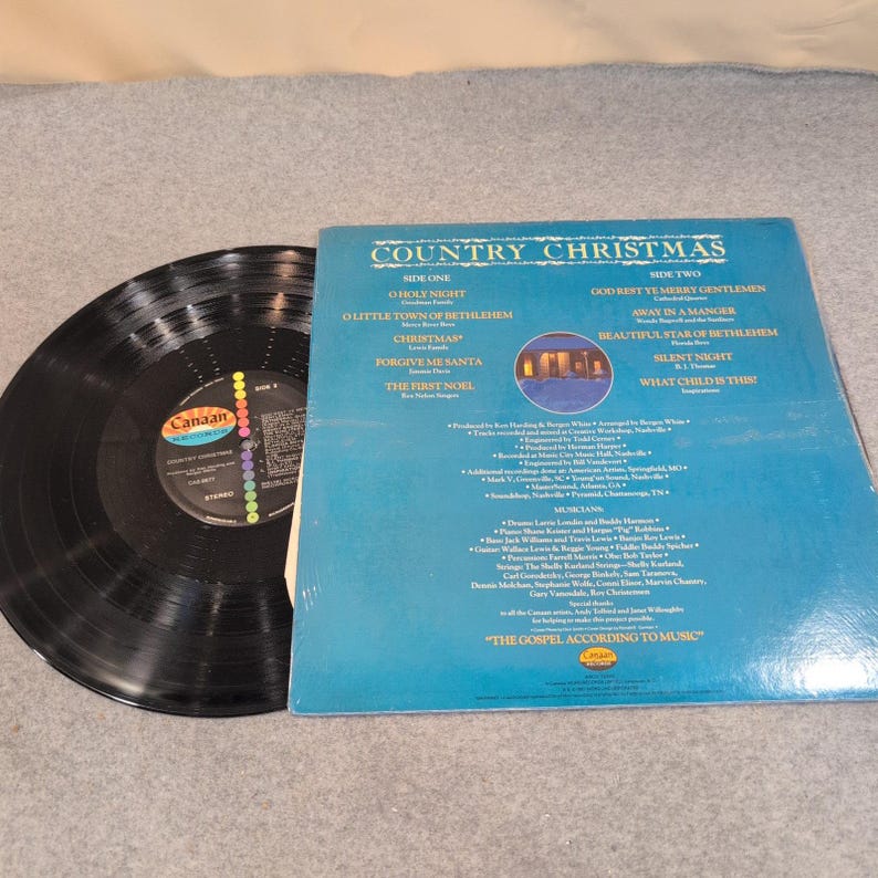 Canaan Country Christmas Various Artists Vinyl LP Record CAS-9877 Gospel 1981 image 2