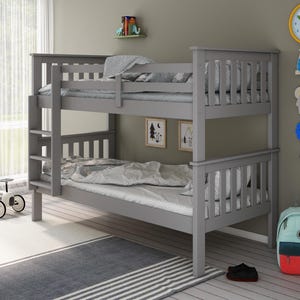 Bedmaster Carra Grey Bunk Bed Kids Bunk Bed