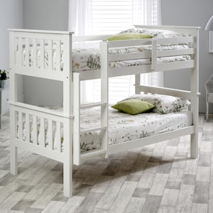 Bedmaster Carra White Bunk Bed Kids Bunk Bed