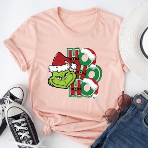 Santa Grinch Crewneck, Grinchmas Shirt, Grinch Smile Shirt, Best Christmas Gift, Ho Ho Ho T-Shirt, Family Christmas Movie, Funny Xmas Shirt