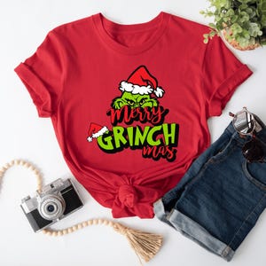 Merry Grinchmas Shirt, Grinch Christmas Shirt, Funny Christmas Shirt, Grinchmas T-Shirt, Family Christmas Tee, New Year T-Shirt, 2024 Tee