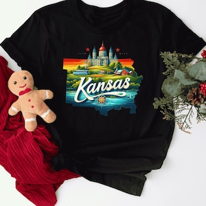 Kansas Shirt, Kansas View T-shirt, Kansas State Crewneck, Kansa Trip Gift, Kansas Souvenir, Kansas Family Trip Crewneck, State Tee