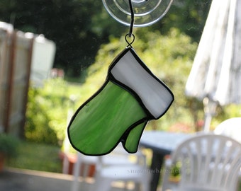 Stained Glass Mitten Ornaments - MADE TO ORDER