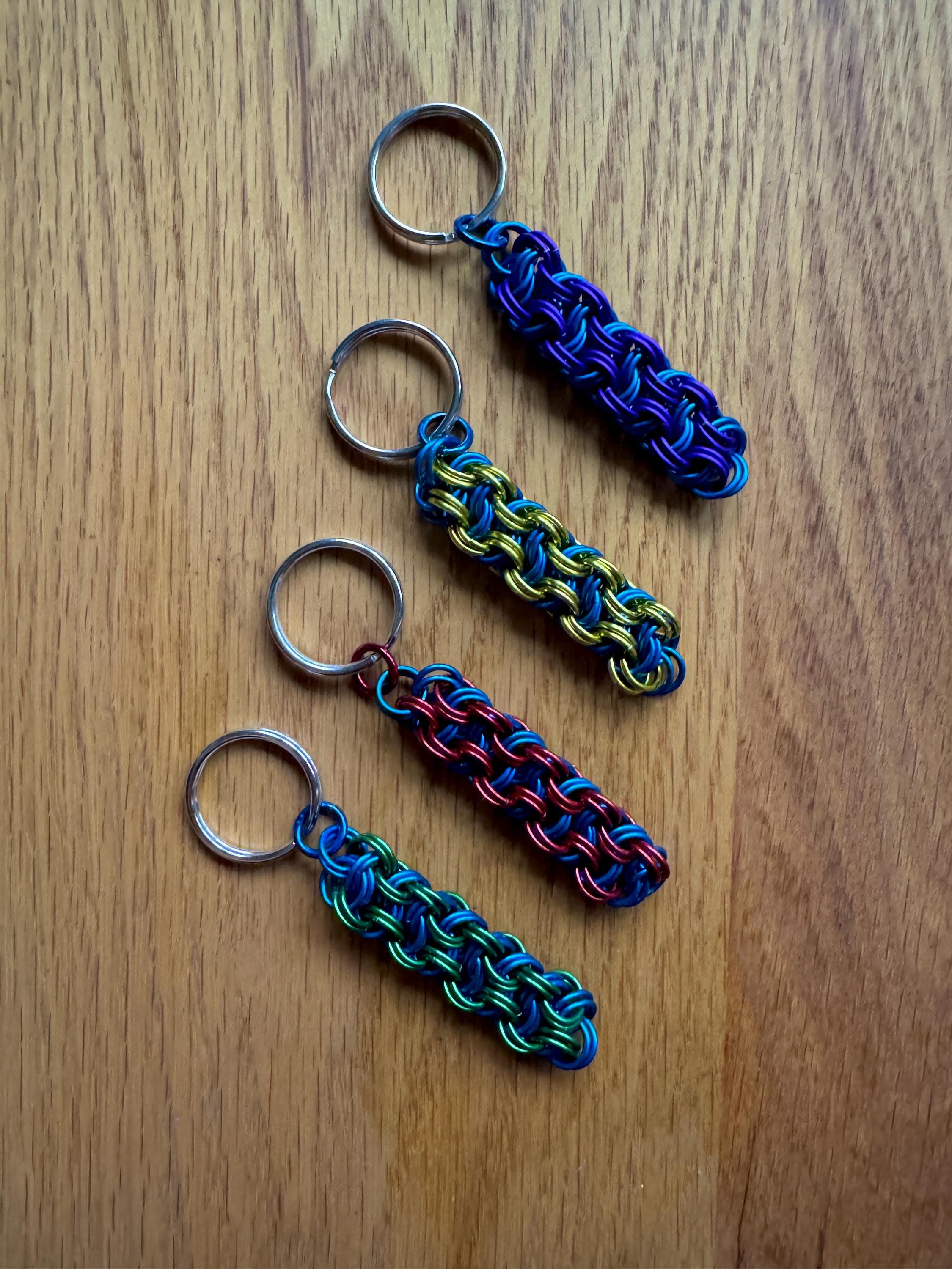 Blue and Class Color Keychains, KVB - Purple, Red, Yellow, Green, White ...