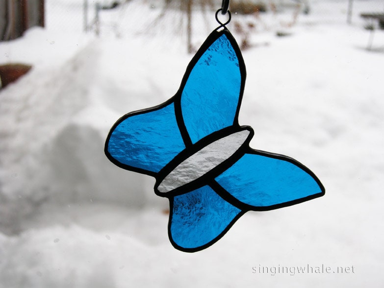 Stained Glass butterfly ornaments - MADE TO ORDER