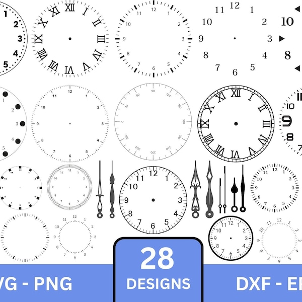 Clock Face With Numbers - Etsy