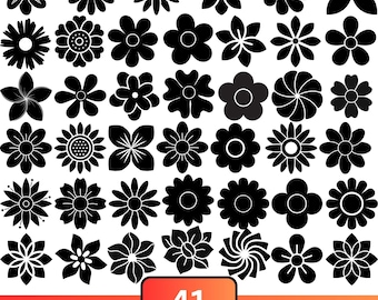 Floral SVG Bundle: Spring Flower Cut Files (Digital Download)
