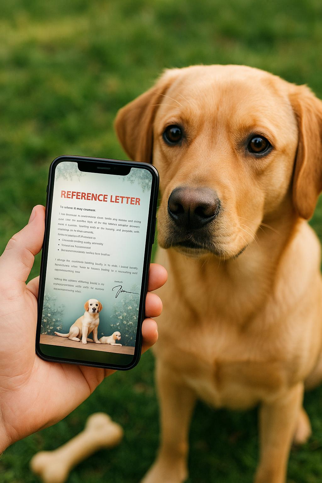 Reference Letter – Simple & Elegant Dog Sitter Letter – Canva Editable ...