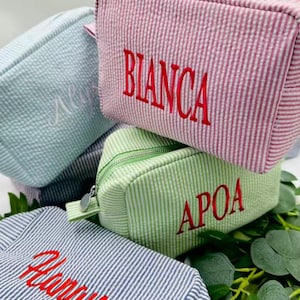 Customised makeup bag toiletry bag cosmetic bag bridesmaids gift idea