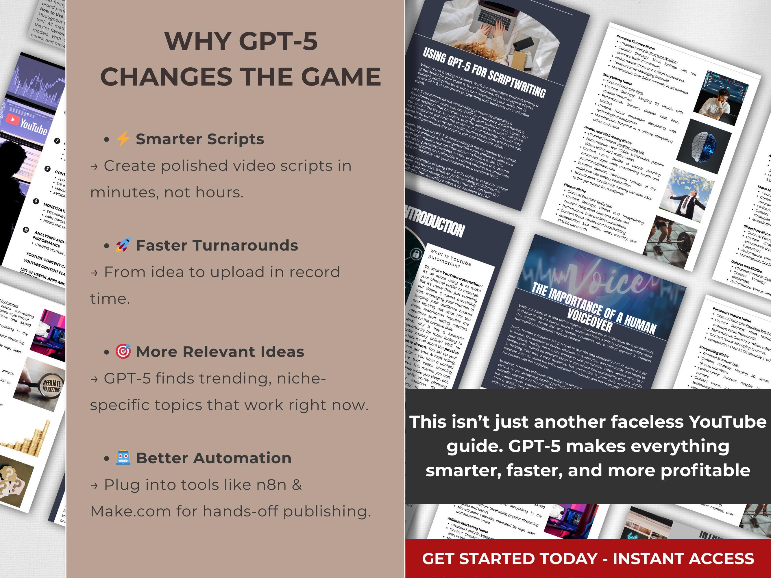 Face Less Youtube Channel Worksheet.pdf GPT-5 Faceless Youtube Automation Guide | Start a Profitable Channel ...