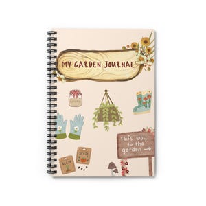 Garden Journal Notebook: Nature Lover's Spiral, Gardening Guide, Plant Care Diary, Eco-Friendly Gift, Floral Decor