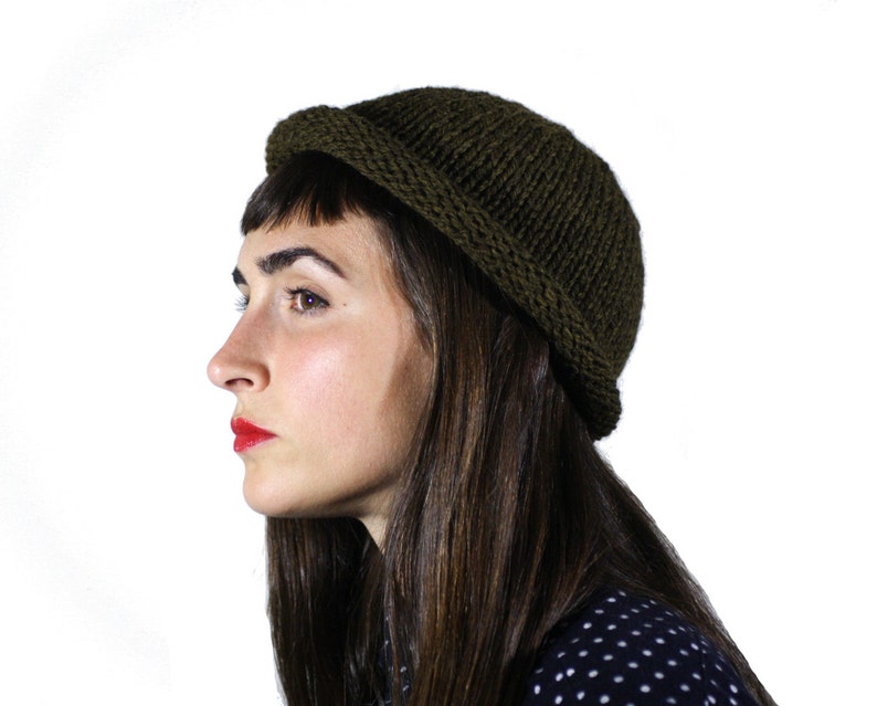 olive fisherman beanie