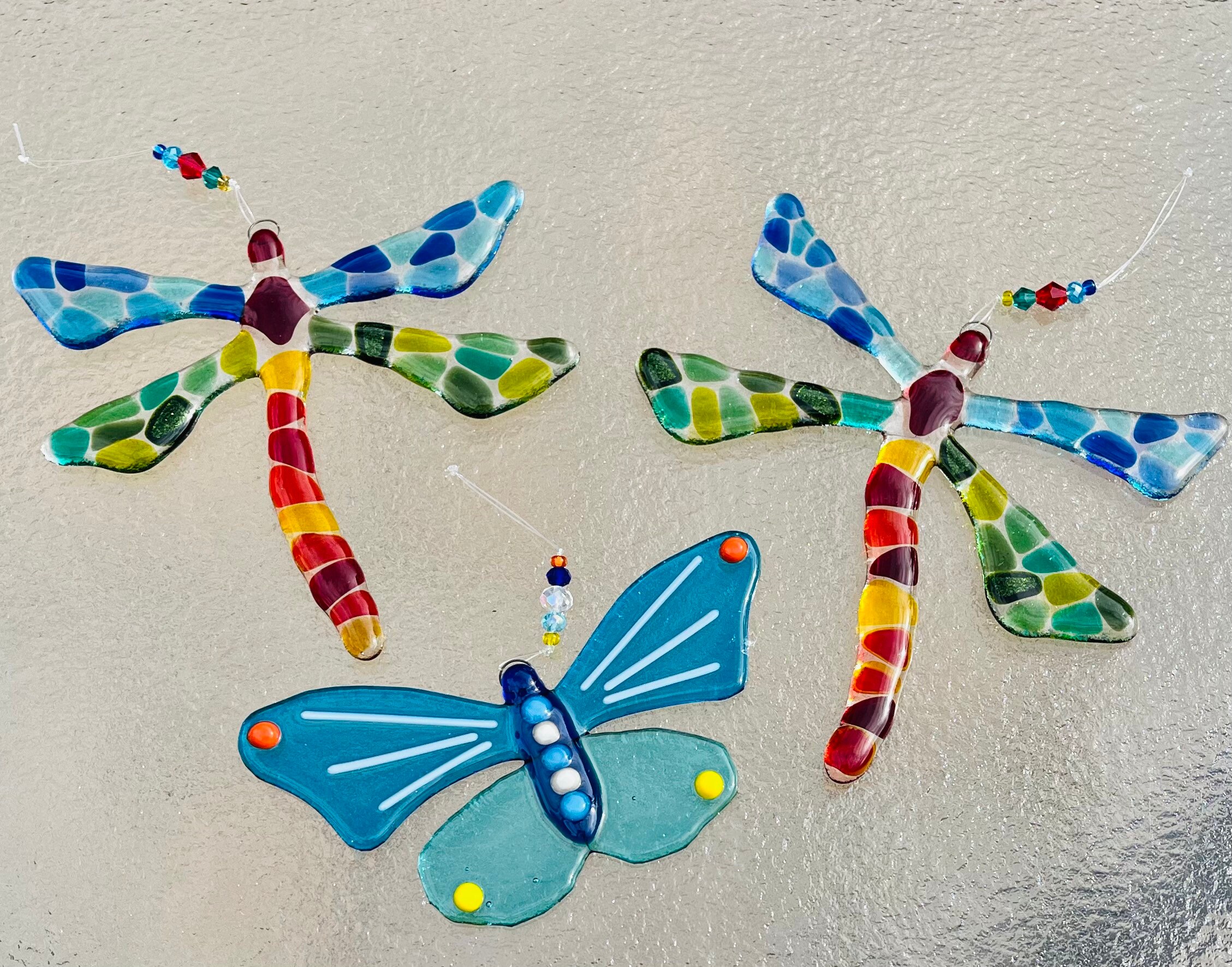 Wild Things Fantasy Glass Suncatcher – Schmetterling Glasfigur Mit Swarovski-Kristall, Handgefertigt In UK