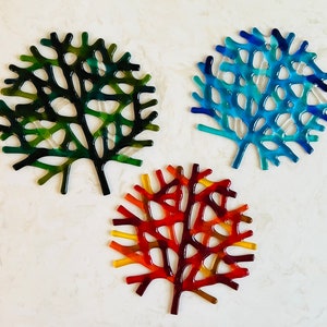 Sea Coral Wall Decor, Fused Glass Branching Coral, Sea Coral Wall Art, Underwater, Beach House Decor, Sea Life, Coastal Home
