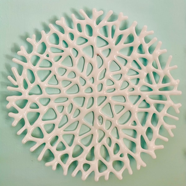 Coral Wall Decor Etsy