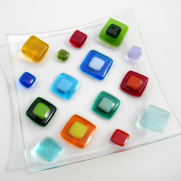 Fused Glass Decor Etsy