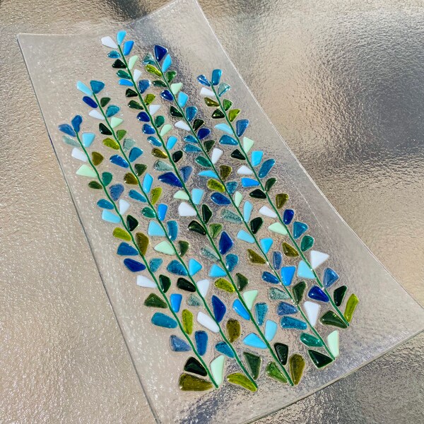 Glass Serving Tray Etsy