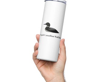 Heated Rivalry Tumbler | Stupid Canadian Wolf Bird | Loon Quote Travel Cup | Hockey Romance Gift