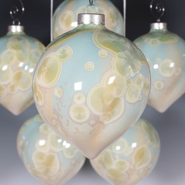 Ornament: Citrus Crystalline Glaze