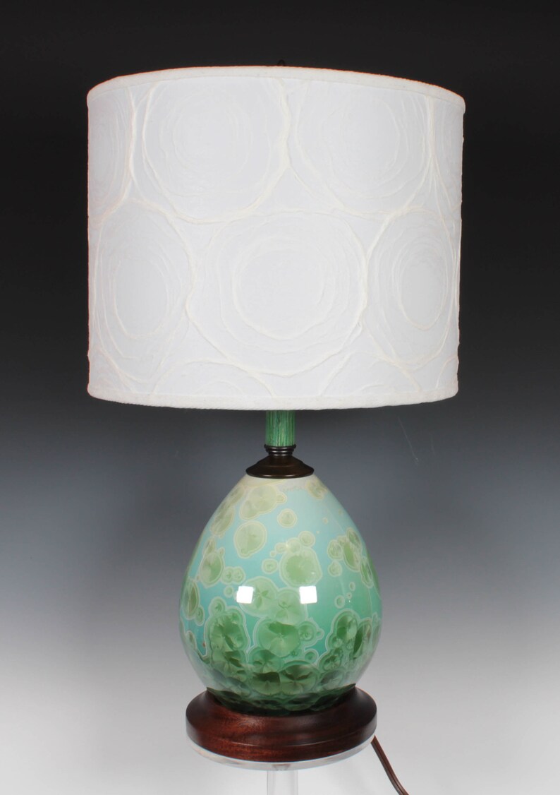 Emerald Green Porcelain Table Lamp image 1