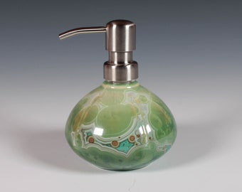 Emerald Crystalline Glazed Lotion/Soap Pump