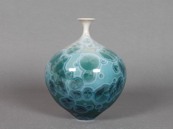 Everglade Crystalline Glazed Bottle