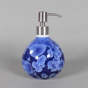 Cerulean Crystalline Glazed Lotion/Soap Pump