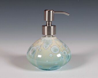 Aqua Crystalline Glazed Lotion/Soap Pump