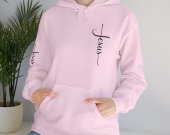 Projekt Krzyża Jezusa, Bluza z kapturem o tematyce religijnej, Projekt chrześcijański, Sweter unisex, Prezent wiary, Odzież religijna, Odzież dla wierzących