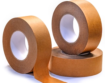 Rams Packing Tape, 1.88 Inches X 110 Yards Per Roll (Pack of 3 Rolls), Self Adhesive, Eco Friendly Kraft Paper Tape (Total 330 Yards)
