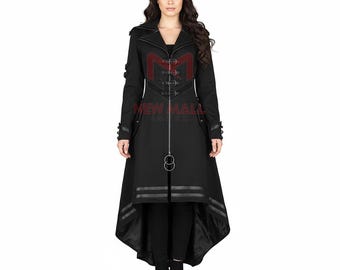 【美品】RAINMAKER- SHADOWSTRIPE HOODEDCOAT Threadbare Men's Black Microfleece Lined Hooded Rubberised Raincoat