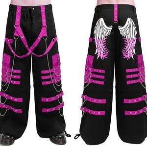 Y2k Lace up Pants - Etsy