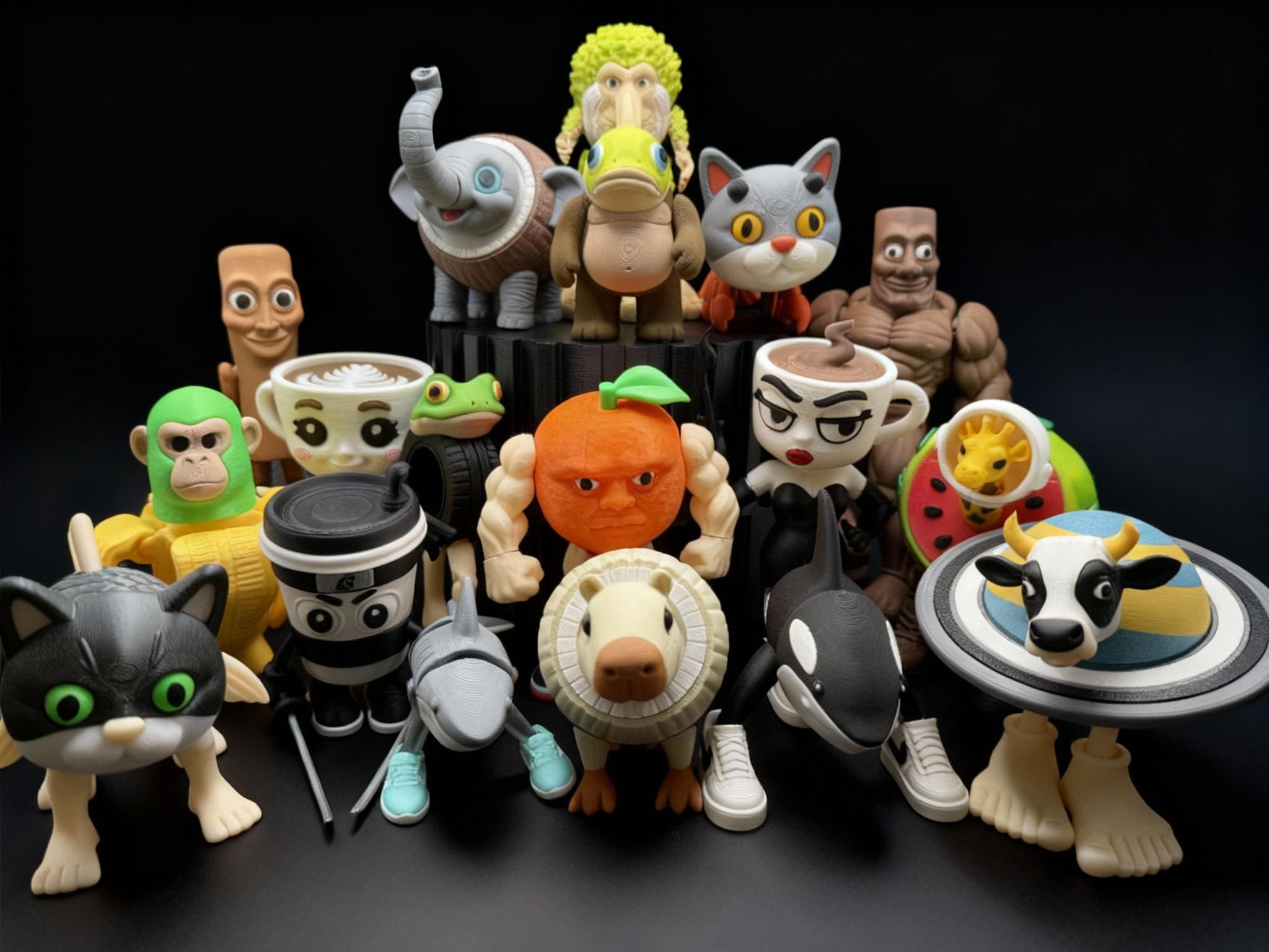 SEASON 1 - Italian Brainrot Figurine Collection: 3D Printed Meme