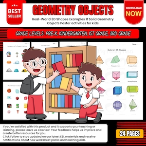 Ejemplos de formas 3D del mundo real: 11 objetos de geometría sólida